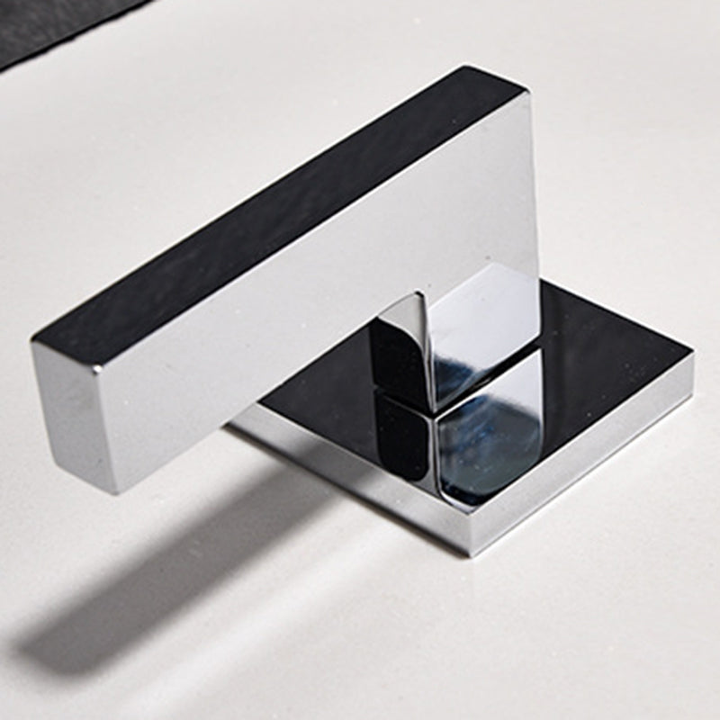 Square 2-Handle Bathroom Faucet 3 Hole Widespread Lavatory Faucet