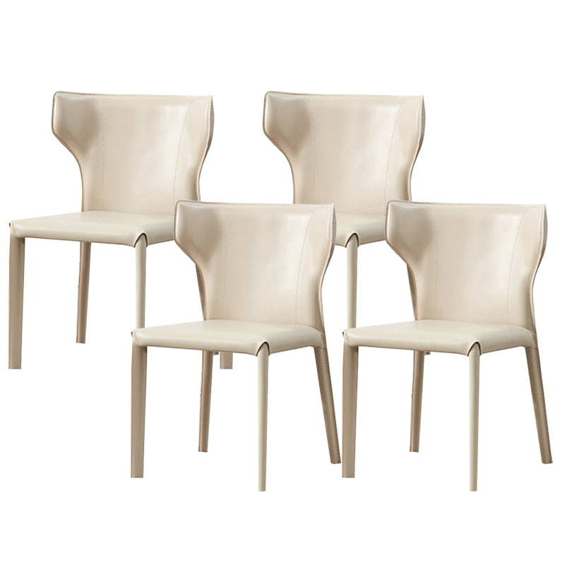 Contemporary Dining Side Chair Faux Leather Dining Chairs for Home