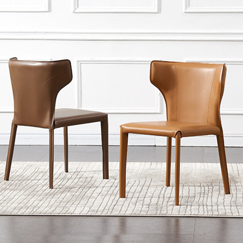 Contemporary Dining Side Chair Faux Leather Dining Chairs for Home
