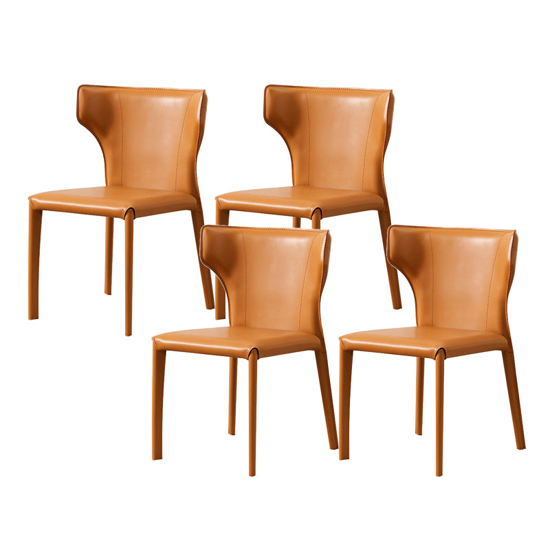 Contemporary Dining Side Chair Faux Leather Dining Chairs for Home