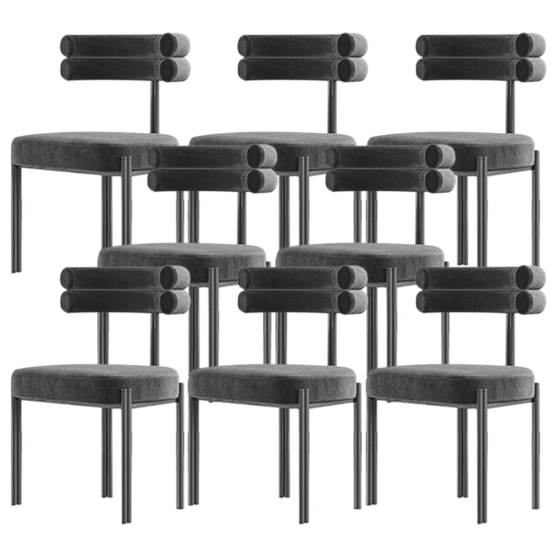 Contemporary Armless Dining Chairs Upholstered Dining Chairs