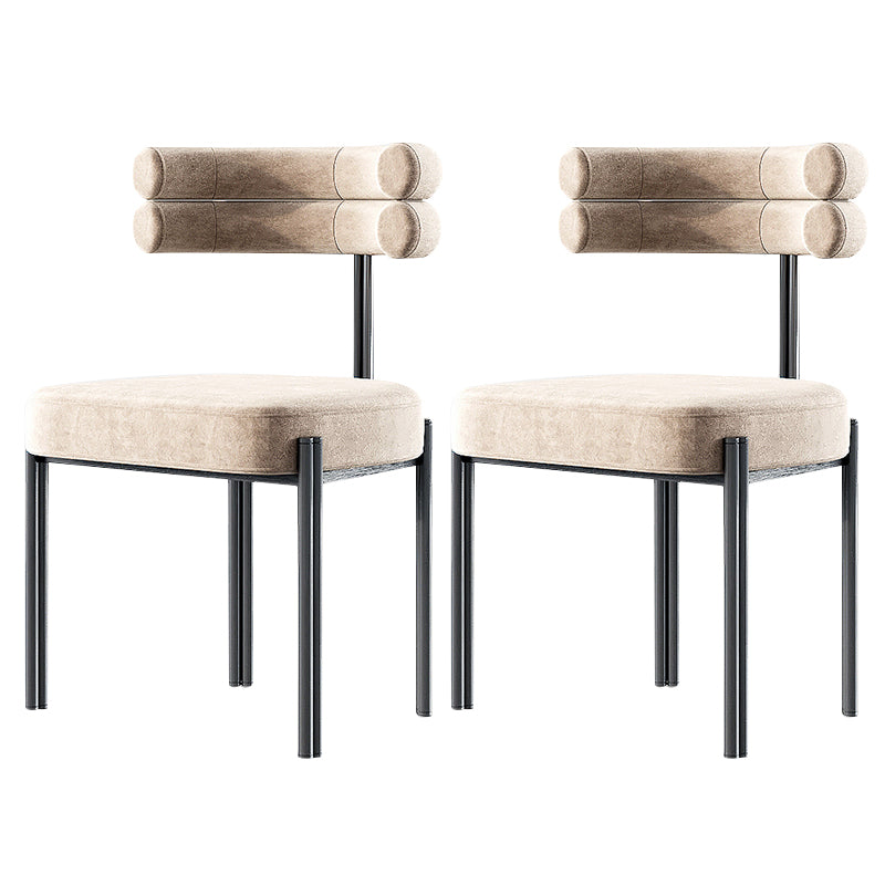 Contemporary Armless Dining Chairs Upholstered Dining Chairs