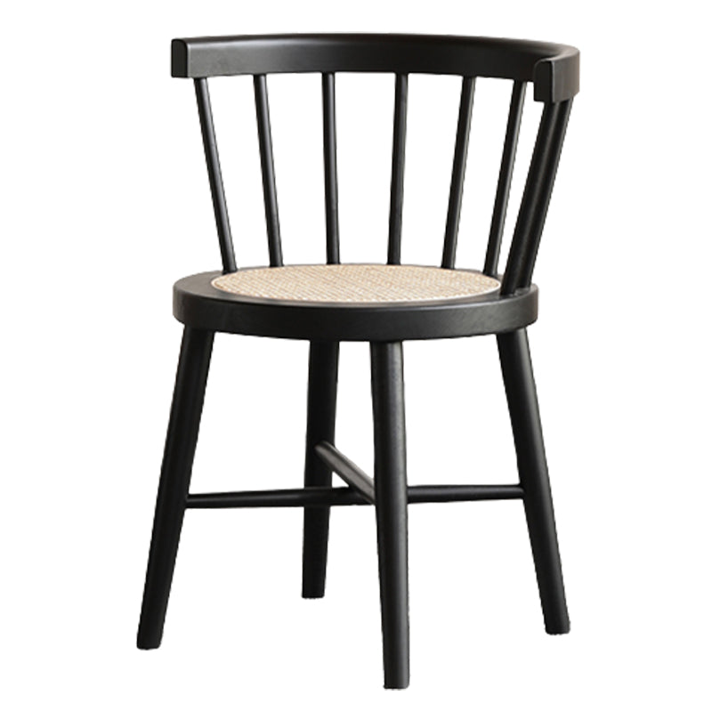 Modern Style Dining Chair Solid Wood Slat Back Side Chair for Home