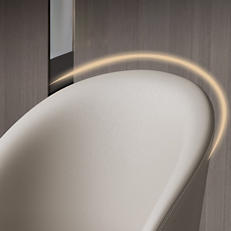 Faux Leather Dining Chairs Industrial Armless Dining Side Chair