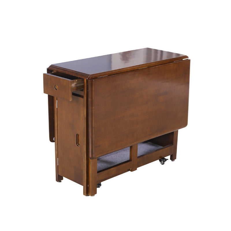 Solid Wood Table Mid-Century Modern Table with Pedestal Base,35.43"W x 51.18"L x 29.53"H