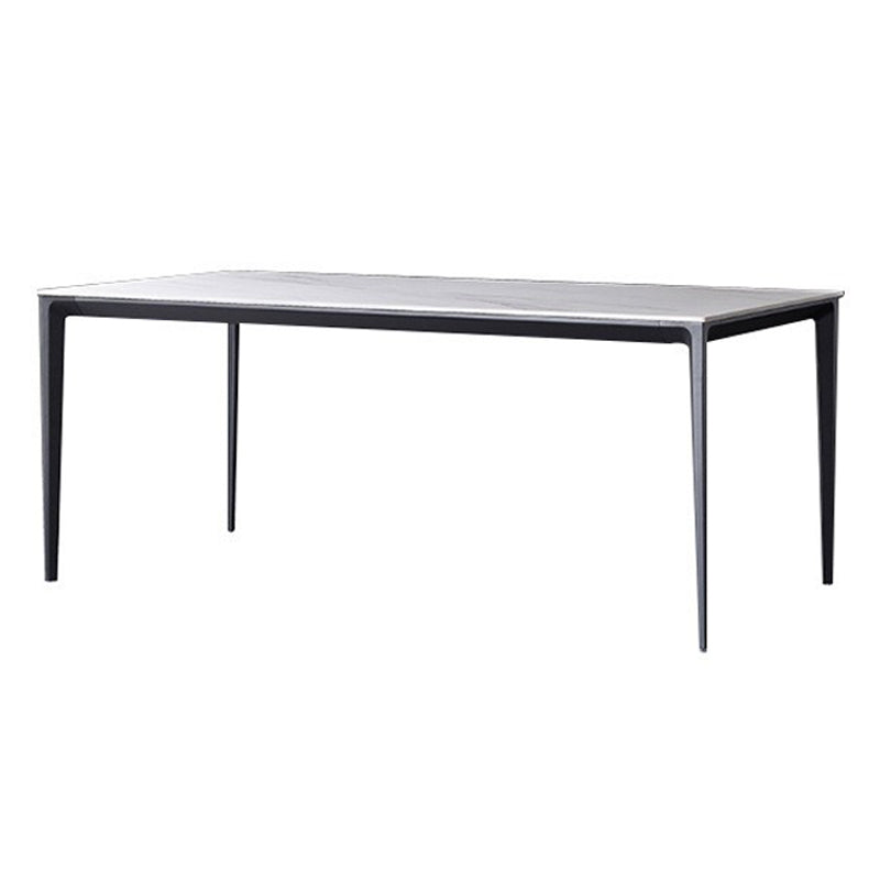 Contemporary Rectangle Dining Table Stone Dining Table with 4 Legs