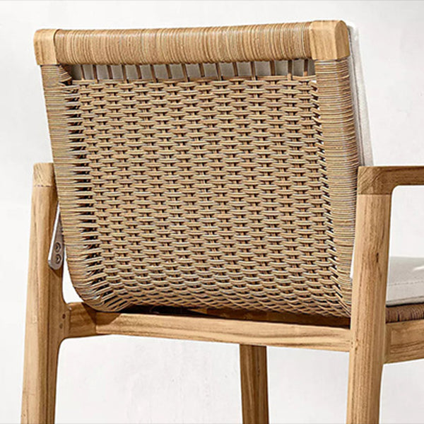 Bohemian Style Solid Wood Dining Table Set 1/5 Pieces Dining Table Set for Outdoor