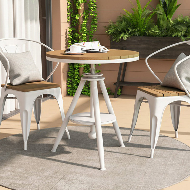 Modern Round Dining Set 1/3/5 Piece Reclaimed Wood Dining Table Set