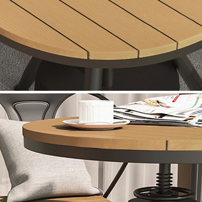 Modern Round Dining Set 1/3/5 Piece Reclaimed Wood Dining Table Set