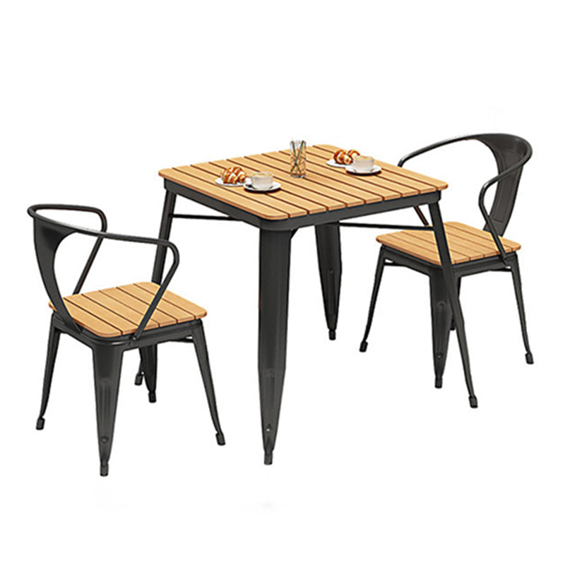 Industrial 1/3/5/7 Piece Dining Set Reclaimed Wood Dining Table Set for Patio