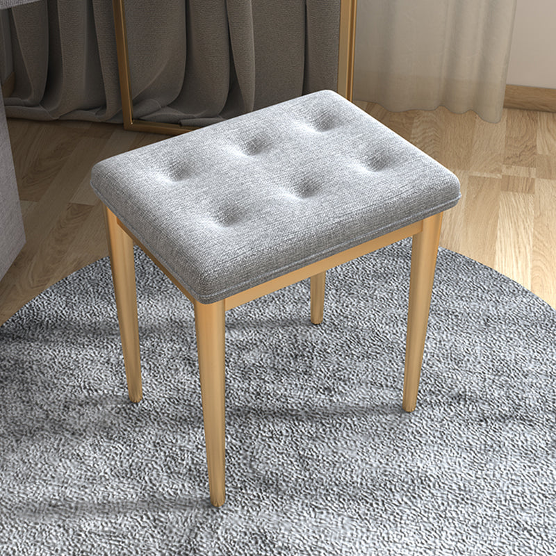 3-Drawer Glass Vanity Table with Stool Glam 26.4" W Dressing Table