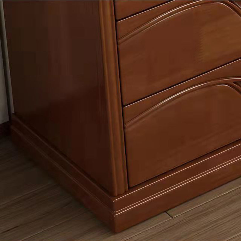 Brown 16.14" Wide Modern Accent Chest Wooden Chest with Drawers