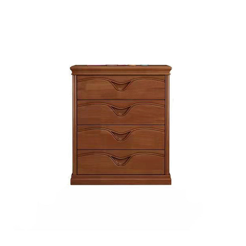Brown 16.14" Wide Modern Accent Chest Wooden Chest with Drawers
