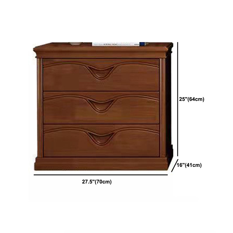 Brown 16.14" Wide Modern Accent Chest Wooden Chest with Drawers
