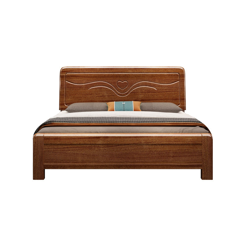 Brone Bed Panel Rectangular with Headboard Walnut Standard Bed
