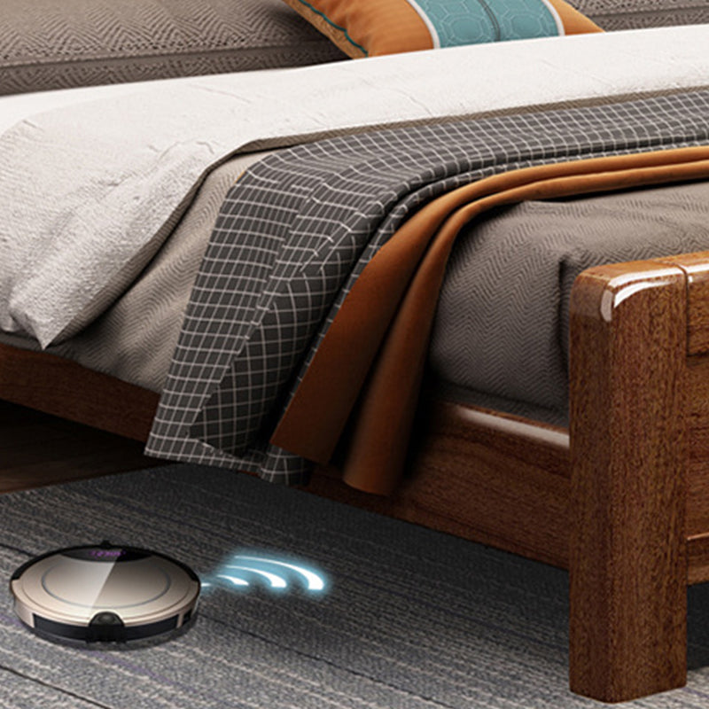 Brone Bed Panel Rectangular with Headboard Walnut Standard Bed