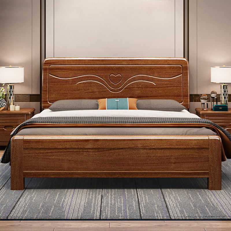 Brone Bed Panel Rectangular with Headboard Walnut Standard Bed