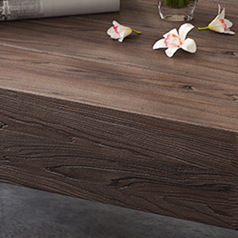 Black Metal Sled Legs  Coffee Table Solid Wood Coffee Table  for Living Room