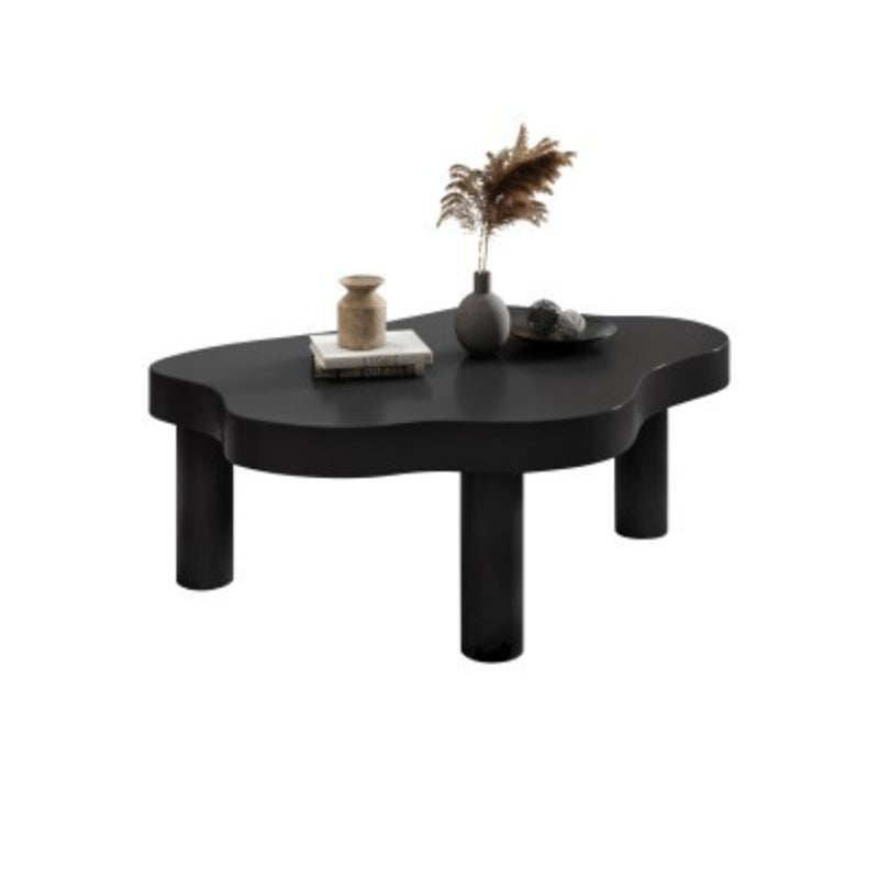 Nordic 3 Legs Cocktail Table Solid Wood Geometric Single Coffee Table