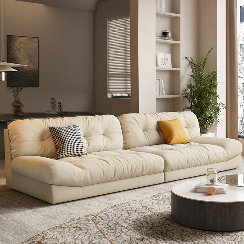 Contemporary Tufted Back Standard Sofa Pillow Top Arm Settee