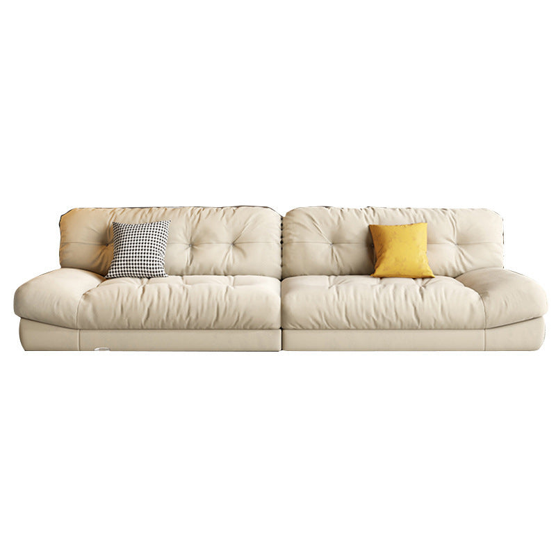 Contemporary Tufted Back Standard Sofa Pillow Top Arm Settee