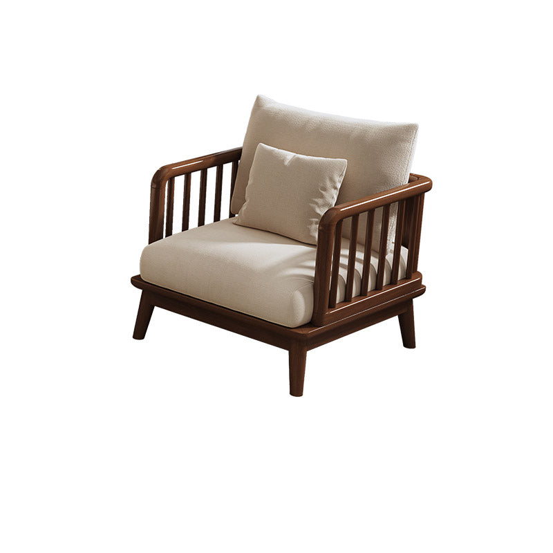 35.4" H Contemporary Cotton Blend Square Arm Sofa for Living Room