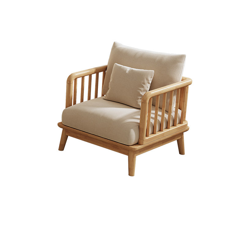 35.4" H Contemporary Cotton Blend Square Arm Sofa for Living Room