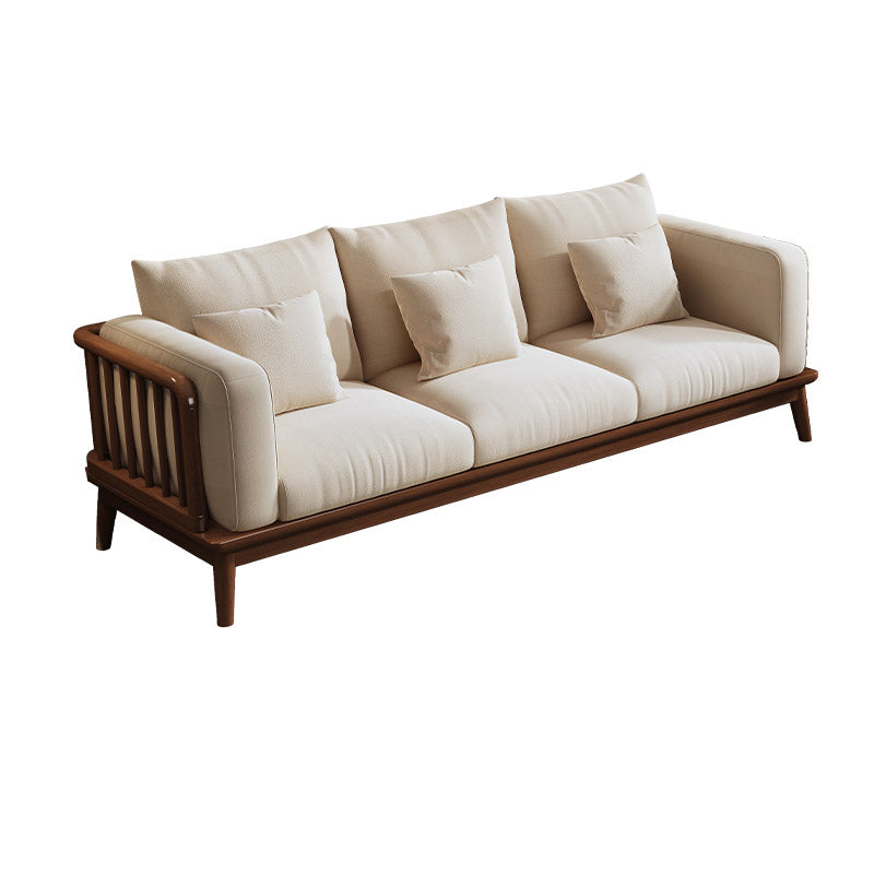 35.4" H Contemporary Cotton Blend Square Arm Sofa for Living Room