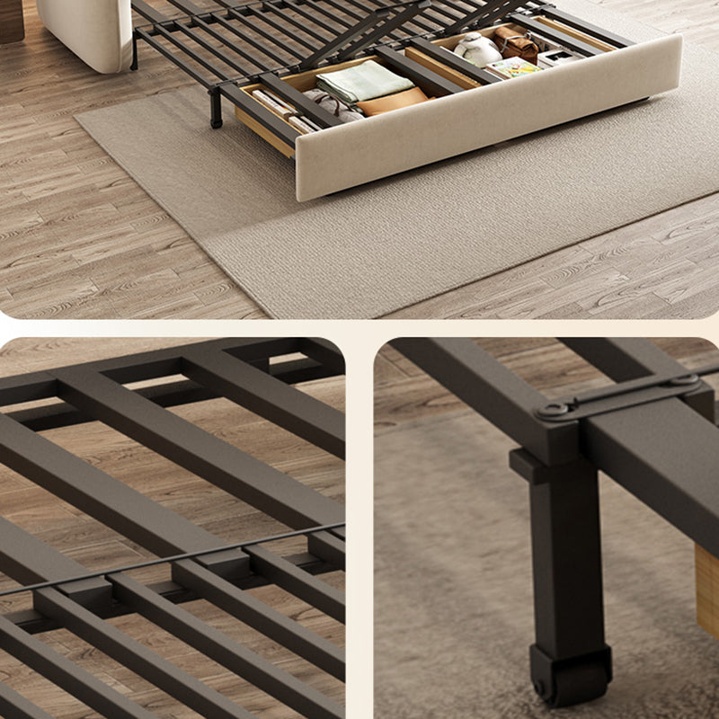 Contemporary 30.7"H Microfiber Square Arm Sofa Bed for Apartment