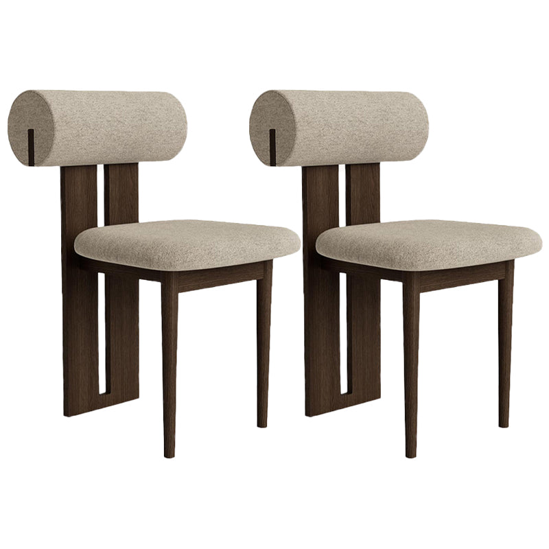 23.22" Wide Armless Chair Solid Wood Frame Chair for Living Room