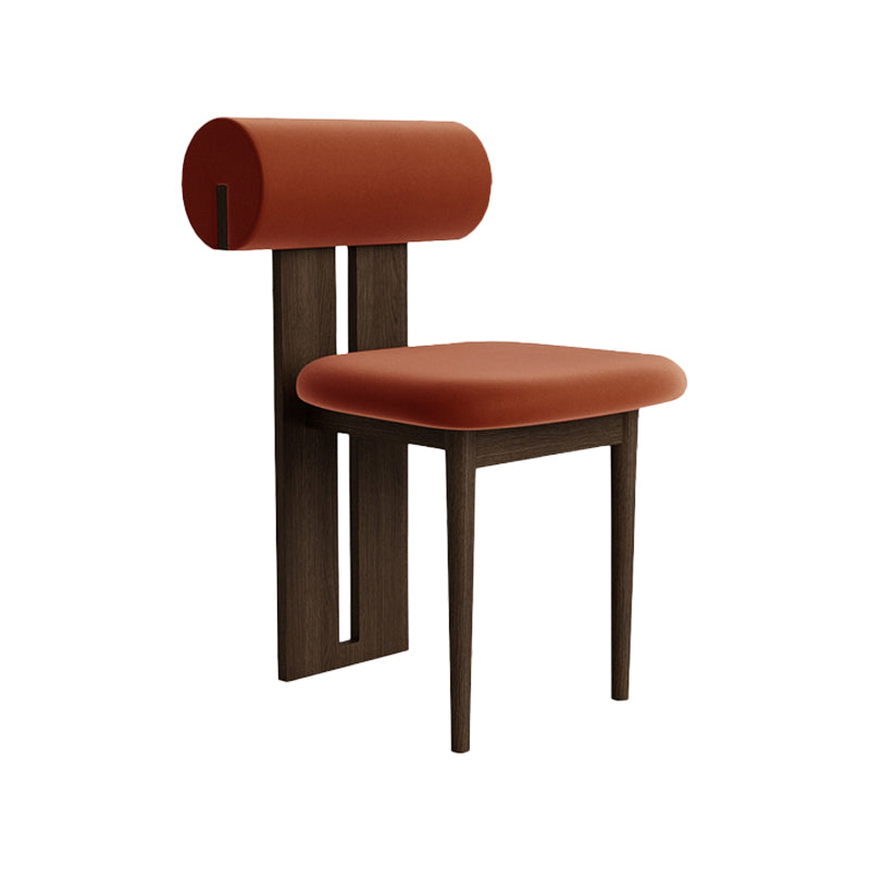 23.22" Wide Armless Chair Solid Wood Frame Chair for Living Room