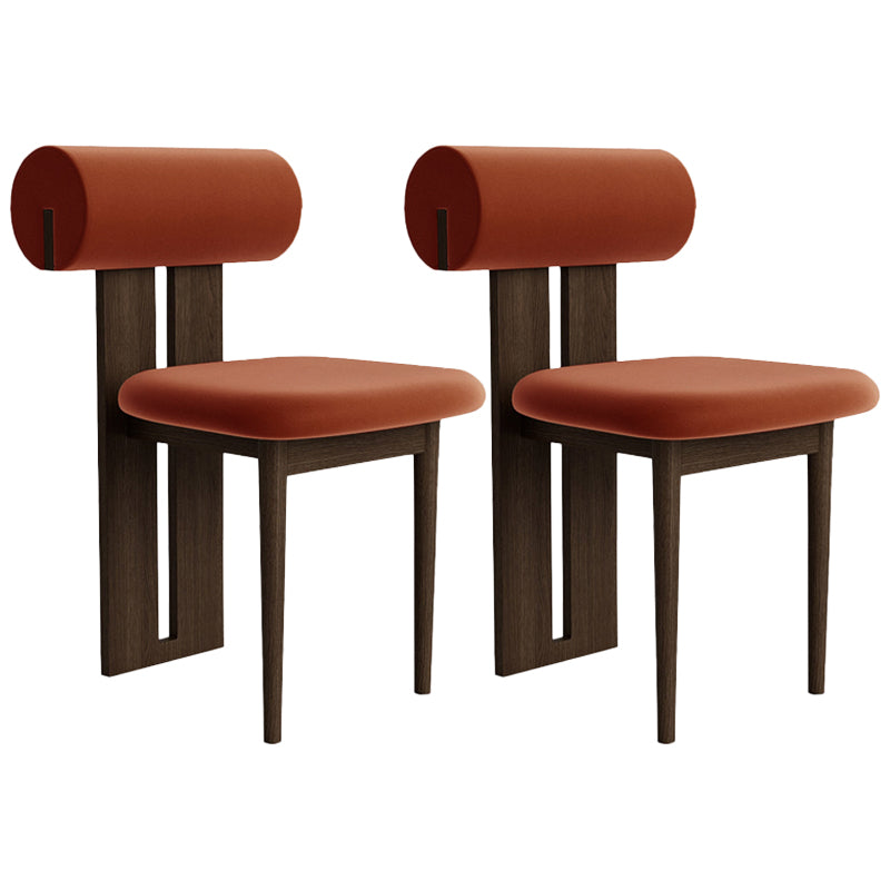 23.22" Wide Armless Chair Solid Wood Frame Chair for Living Room