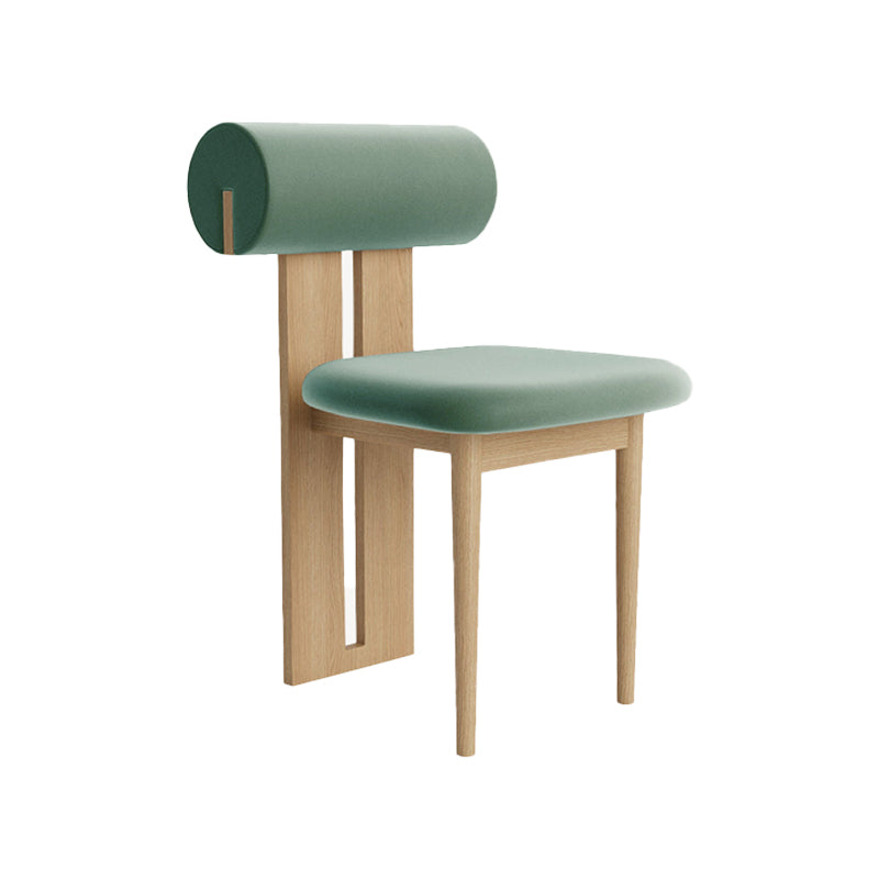 23.22" Wide Armless Chair Solid Wood Frame Chair for Living Room