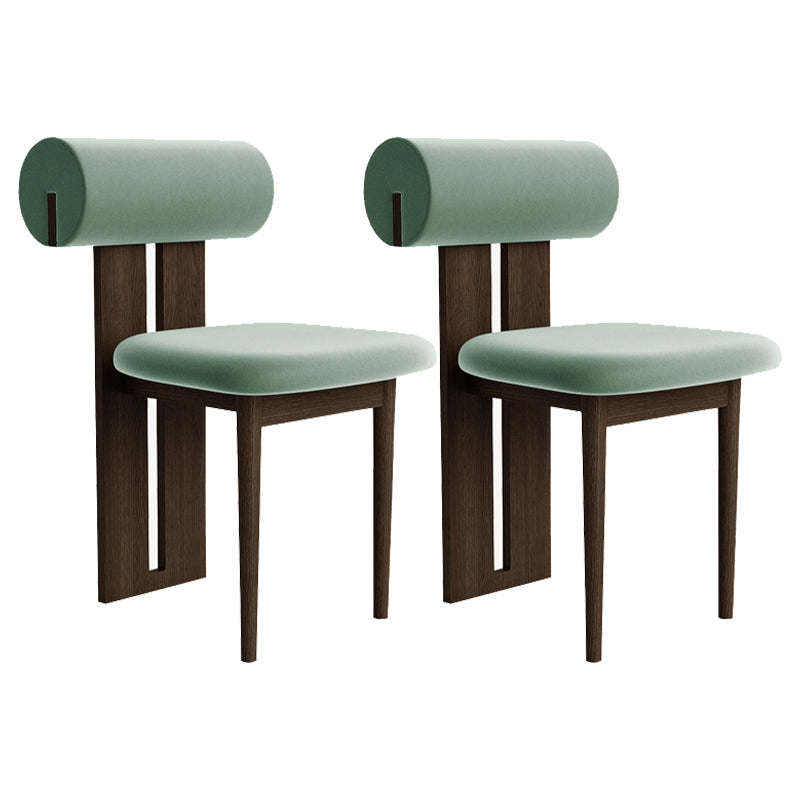 23.22" Wide Armless Chair Solid Wood Frame Chair for Living Room