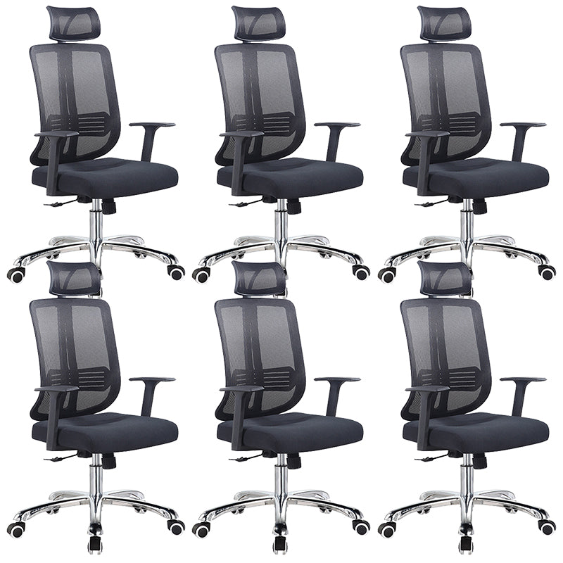 Height-adjustable Office Chair with Breathable AirGrid Arm Chair