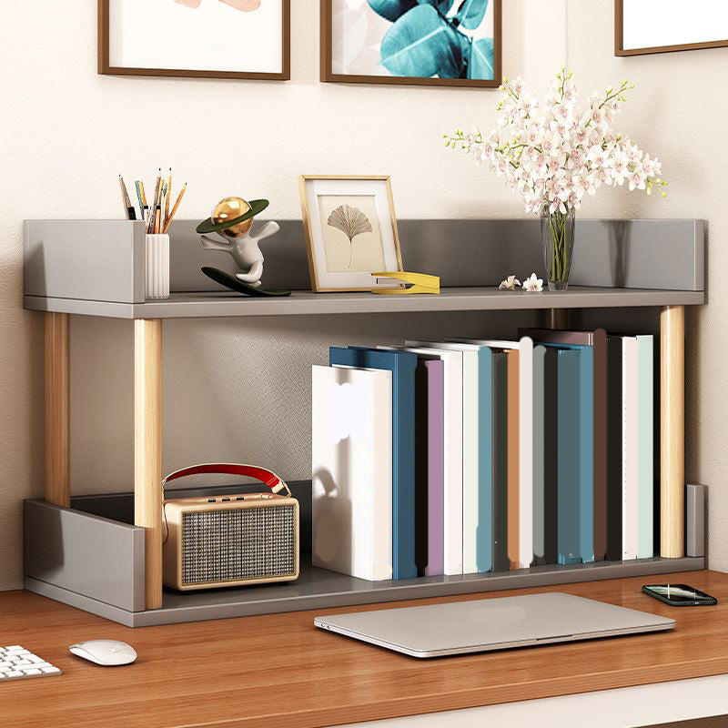 Modern Wooden Bookcase Open Storage Bookshelf with and Shelves