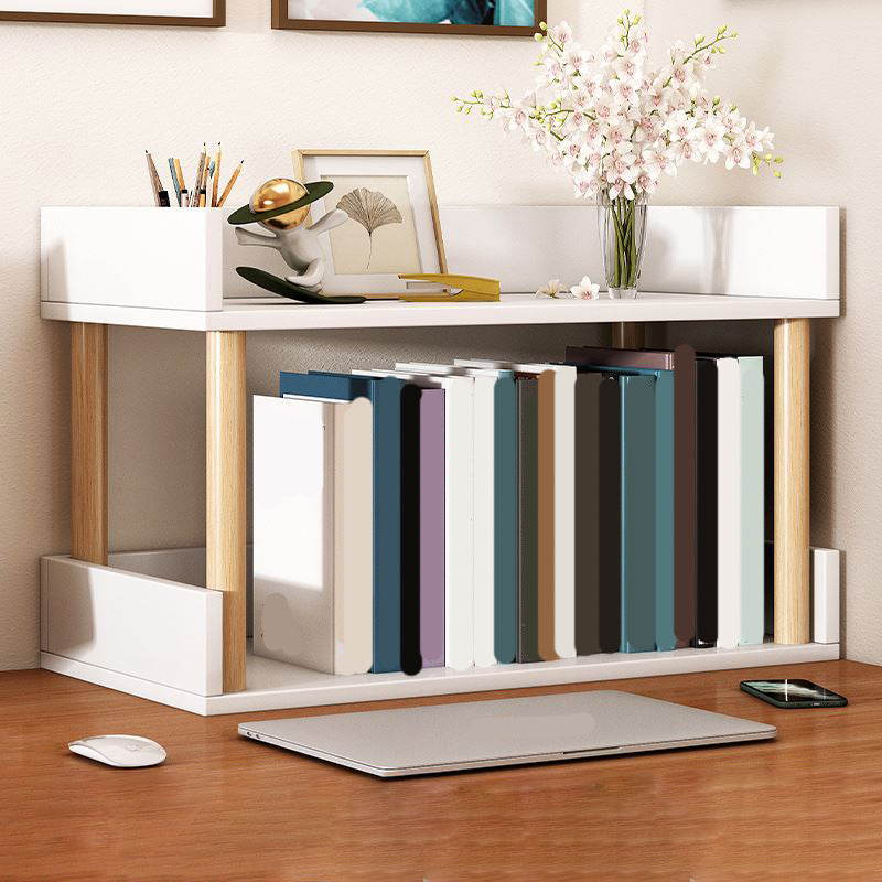 Modern Wooden Bookcase Open Storage Bookshelf with and Shelves