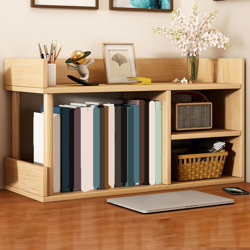Modern Wooden Bookcase Open Storage Bookshelf with and Shelves