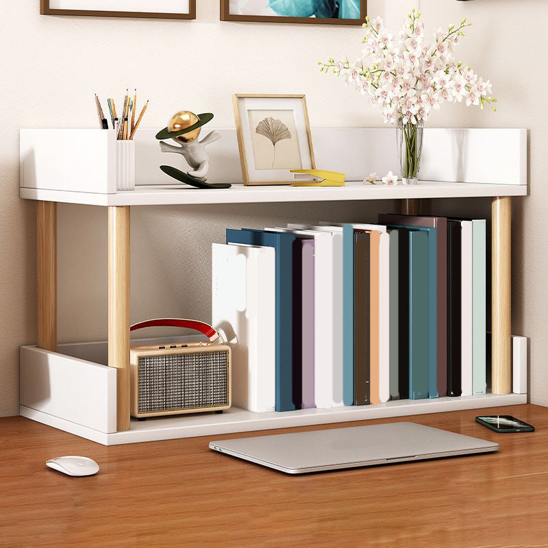 Modern Wooden Bookcase Open Storage Bookshelf with and Shelves