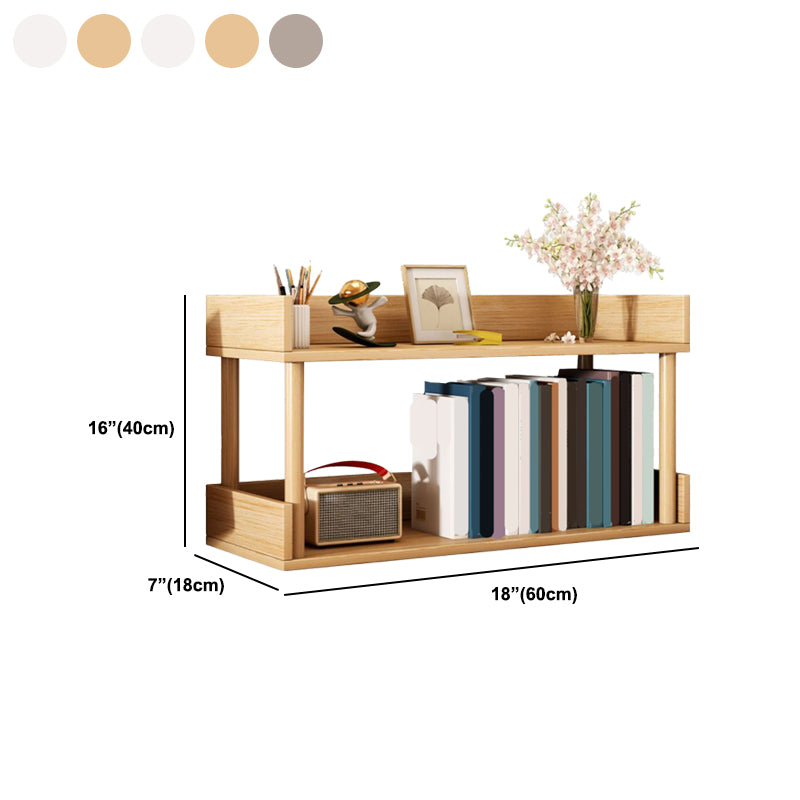 Modern Wooden Bookcase Open Storage Bookshelf with and Shelves