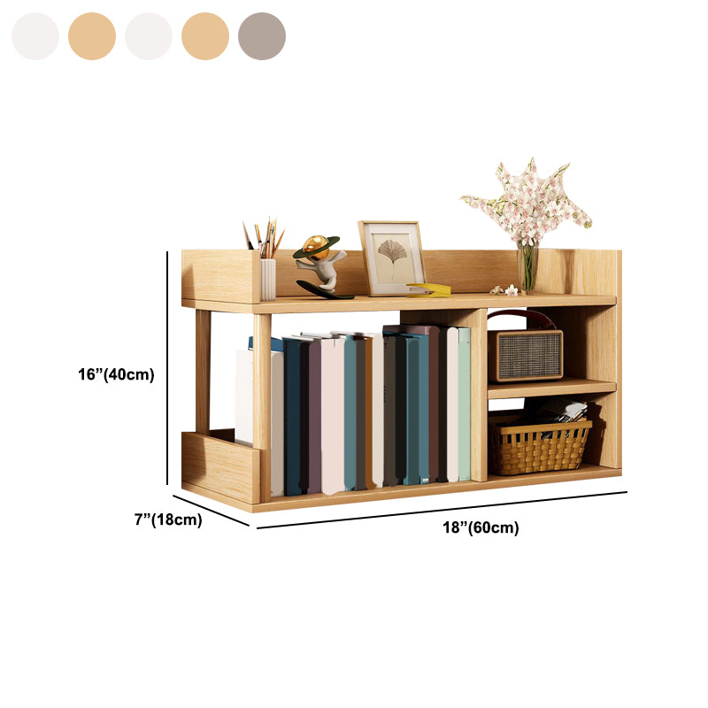 Modern Wooden Bookcase Open Storage Bookshelf with and Shelves