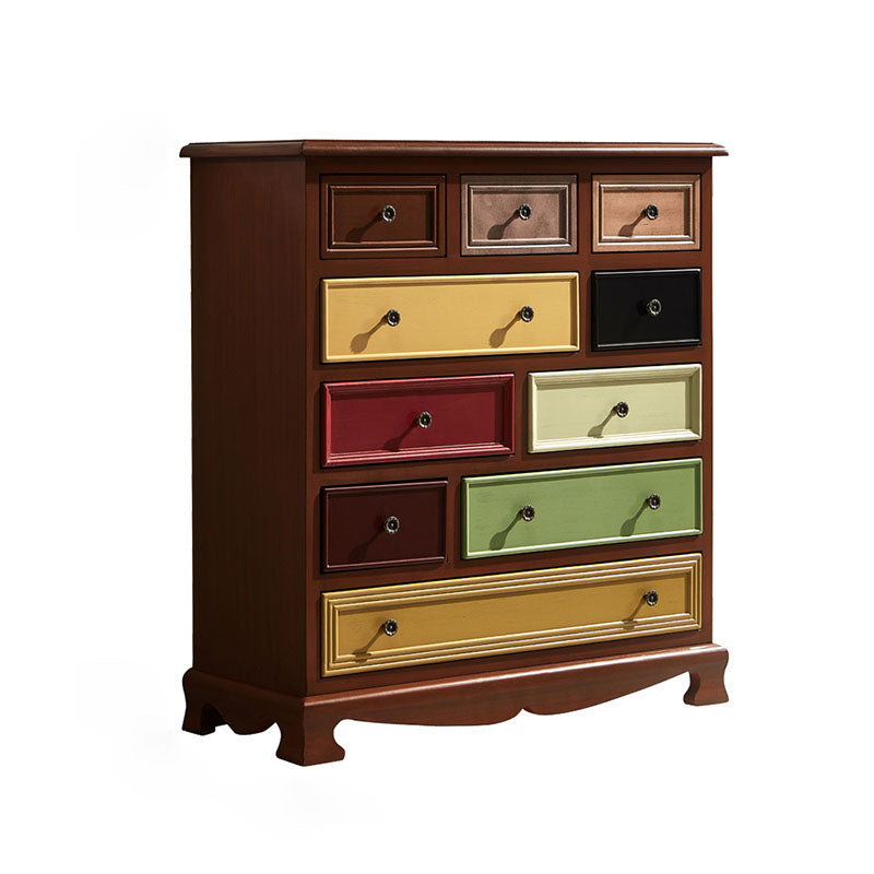 Nautical Bedroom Chest Wooden 16" Wide Storage Chest with Drawers