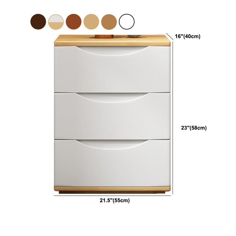 2 / 3 Drawers Wood Dresser Modern 16" W Storage Chest for Bedroom