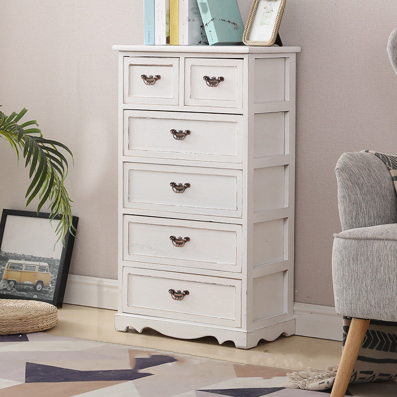 12" W Vertical Lingerie Chest Traditional Bedroom Storage Chest with Drawers