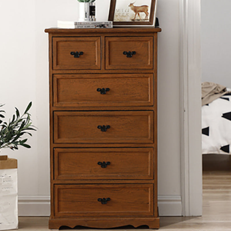 12" W Vertical Lingerie Chest Traditional Bedroom Storage Chest with Drawers