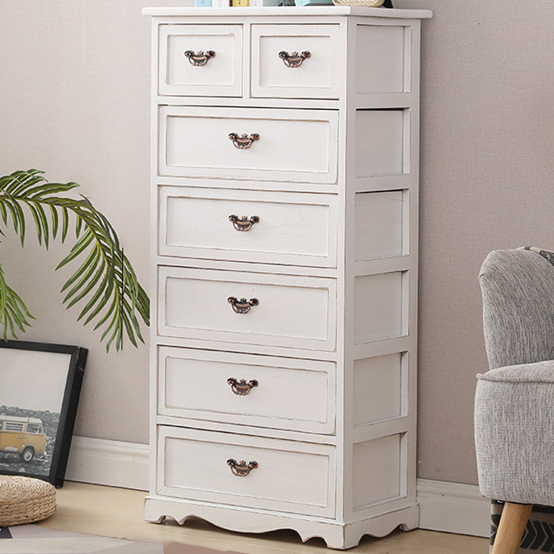 Nautical Bedroom Vertical Storage Chest Wooden Chest with Drawers