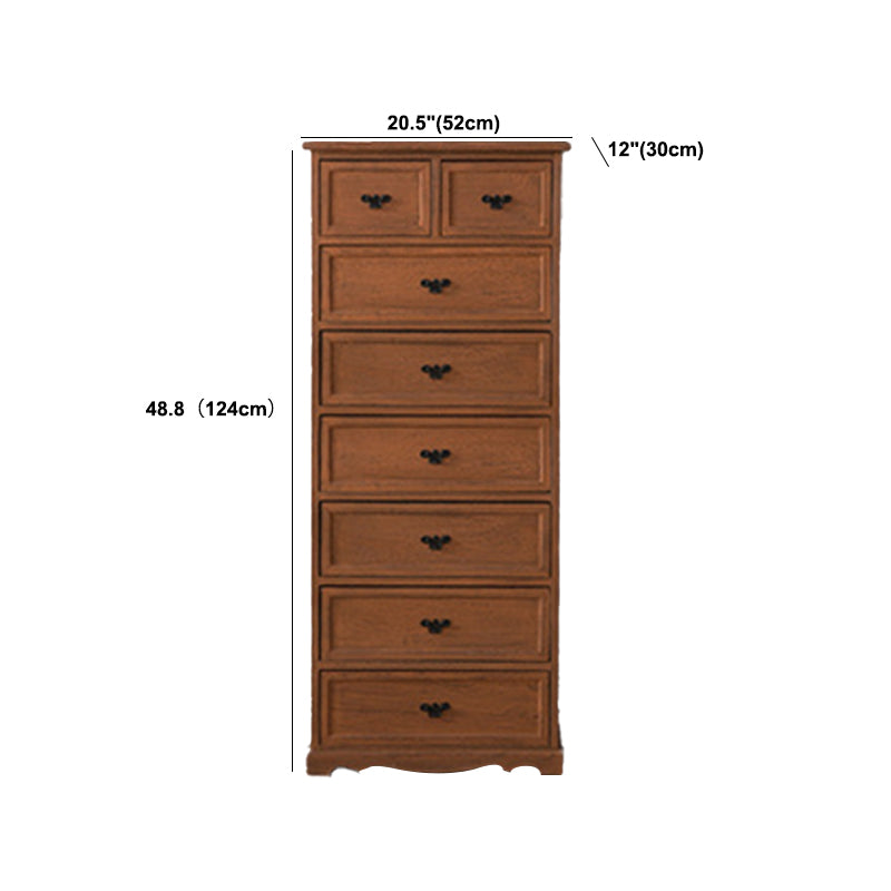 Nautical Bedroom Vertical Storage Chest Wooden Chest with Drawers