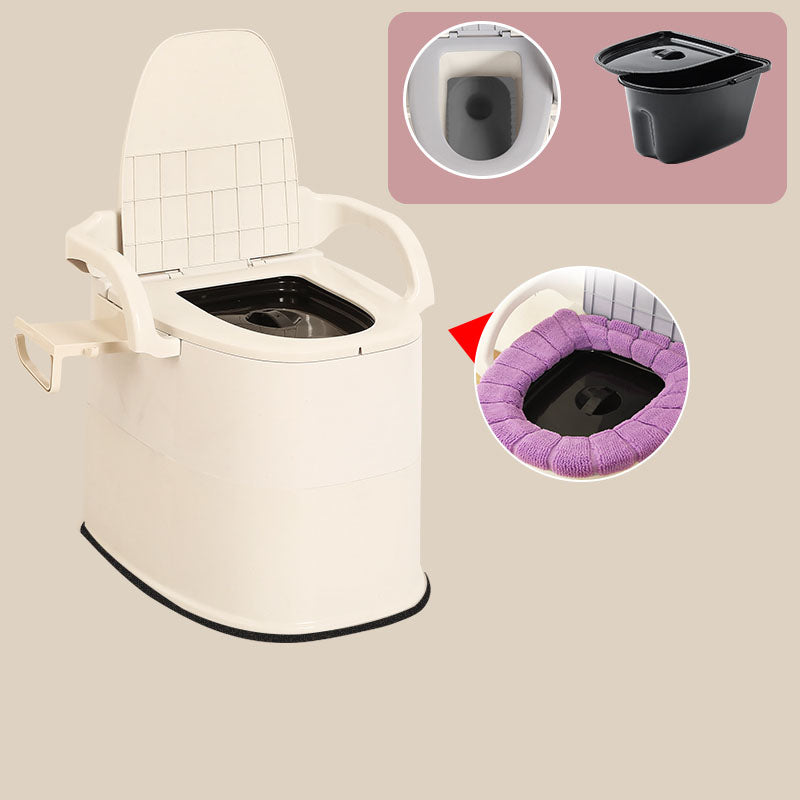 Modern Plastic Toilet Floor Mounted Toilet Bowl with Toilet Seat for Bathroom