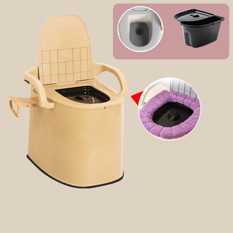 Modern Plastic Toilet Floor Mounted Toilet Bowl with Toilet Seat for Bathroom