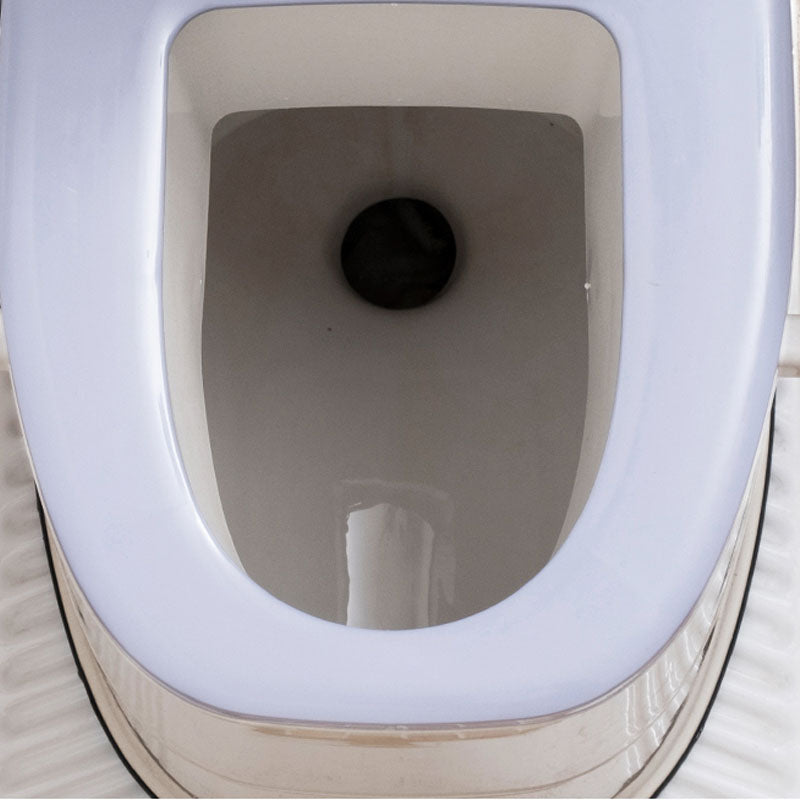 Modern Plastic Toilet Floor Mounted Toilet Bowl with Toilet Seat for Bathroom